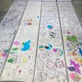 5 Rolls Graffiti Paper – Drawing Paper, Cuttable,Suitable for Coloring & Drawing,New Year/Halloween/Christmas . 