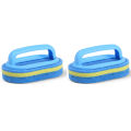 Sponge Cleaning Brush With Handle Bathtub Tile Scrub Brush Kitchen Bathroom Cleaning Sponge Brush Household Cleaning Supplies.