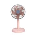 Joy Super JY-2218 Professional Rechargeable Portable Mini Table Fan Strong Wind Left to Right Oscillating Angle 45 Degrees - AC/DC. 