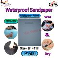 Waterproof Sandpaper P1500 Grit/Sandpaper P1500 for Automotive Furniture wood or Wall Polishing.