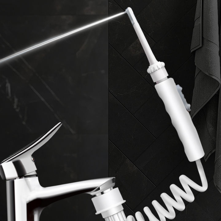 New Faucet Oral Irrigator Portable Teeth Cleaner Dental Water Flosser Pressure Adjustable Water Pick Jet Flossing No Charge Need