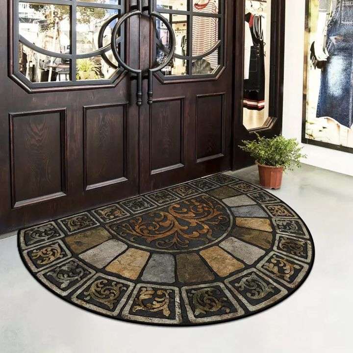 VIKAMA%20Summer%20American-style%20Retro%20Anti-slip%20Entrance%20Door%20Mat,%20Wear-resistant%20Entrance%20Hall%20Absorbent%20Carpet,%20Home%20Decoration%20-%20Image%202