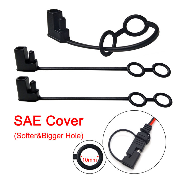 SAE Cable Dust Cap(Upgrade) 2 Pin Plug Stopper Replacement Waterproof Cover Lid Top Protect Solar Motor Harness Connector