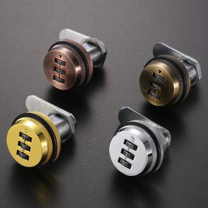 3 Digit Combination Password Box Lock 20-30mm Smart Cam Code Lock Zinc ...