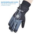 Winter Snowboard Ski Gloves PU Leather Non-slip Touch Screen Waterproof Motorcycle Cycling Fleece Warm Riding Gloves. 