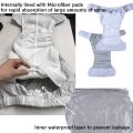 Large Reusable Adult Diapers Adjustable Men Women Incontinence Pants Sleep Leak proof Pants For Elderly People With Disabilities.