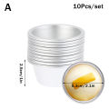 10pcs Puto Cake Mold Aluminum Alloy Egg Tart Cup Cupcake Kitchen Baking Mold Mini Round Baking Oven Pan Pastry Dessert Mould.