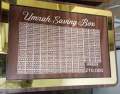 Umrah Saving Box - Wooden Umrah Saving Box - 280 Days Savings Plan - Islamic Halal Money Jar for Hajj & Umrah - Daily Pilgrimage Savings Tracker. 