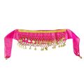 Metal Coins Child Waist Chain Hip Scarf Child Belly Dance Indian Dance Belt For Kids Dacning Waist Belt Chain. 