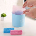 3 rolls (15 each)-small desktop portable trash bag.
