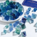 Natural Crystal Blue Fluorite Rough Stone Octahedral Raw Crystals Ore Mineral Collection Healing Gemstone Specimen. 