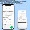 Portable Thermal Printer MINI Wirelessly BT 203dpi Photo Label Memo Wrong Question Printing With USB Cable Imprimante Portable. 