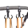 Double Hook Load-bearing Sturdy and Durable 360 Degree Rotating Adjustable Hook and Loop Fasteners Baby Stroller Accessories.