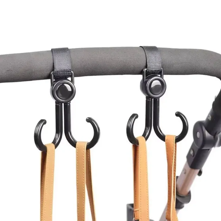 Double%20Hook%20Load-bearing%20Sturdy%20and%20Durable%20360%20Degree%20Rotating%20Adjustable%20Hook%20and%20Loop%20Fasteners%20Baby%20Stroller%20Accessories%20-%20Image%202