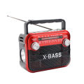 Portable radio, equipped with rechargeable battery, USB, TF card, Bluetooth playback, FM/AM/SW modes.