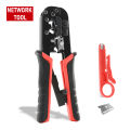 RJ11 RJ12 RJ45 Crimping Tool Ethernet Network LAN Cable Crimper Cutter Stripper Plier Accessories 8P8C connectors and Boots. 