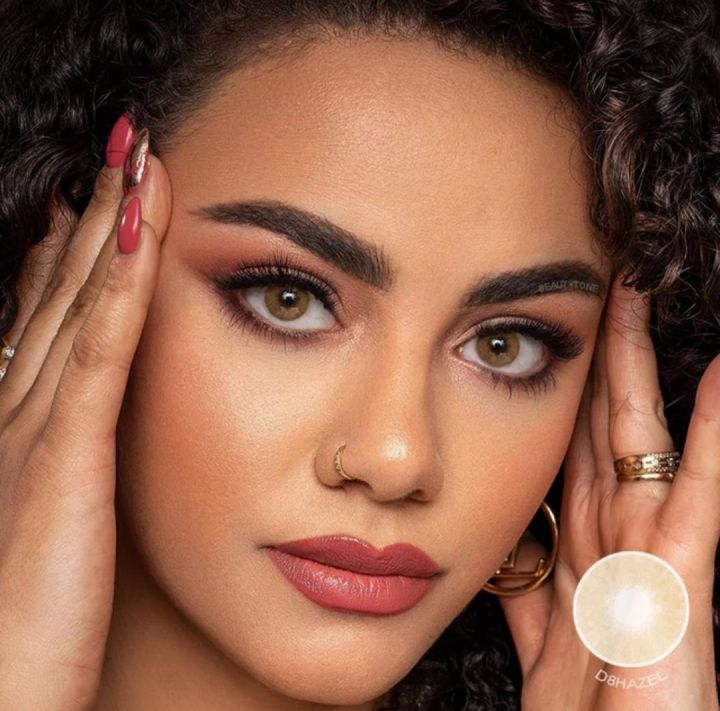 "LINTA" Color Name: "HAZEL" Soft Contact lenses / Colored Contact Lenses / Eye Lenses / Cosmetics Contact Lenses / Fashion Lenses, For 1 Year use only With FREE Starter Kit
