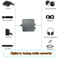 Digital to Analog Audio Converter DAC Digital audio coaxial toslink to Analog L/R audio converter with 3.5mm for PS4 HDTV. 