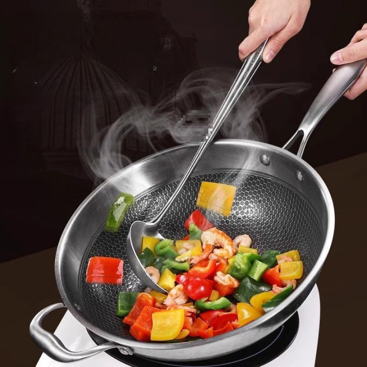 Food%20Stainless%20Steel%20Wok%20Spatula%20Metal%20kitchen%20utensils%20Slotted%20Turner%20Spoon%20Ladle%20Cooking%20Tools%20Utensil%20Set%20Kitchen%20Accessories%20-%20Image%202