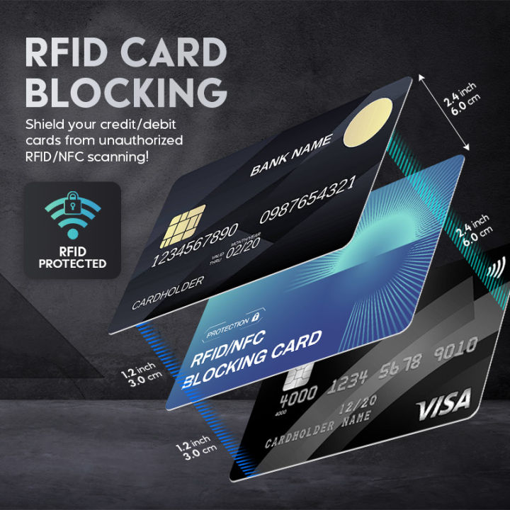 RFID Blocking Card Set Contactless NFC Debit/Credit Card & Passport ...