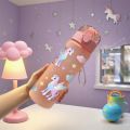 780ml 3D Unicorn-Patterned Water Cup: High-Definition Stereo Print, Lightweight Durable, Great for Kids & Adults, PVC-Free.