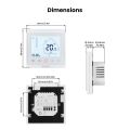MOES Tuya ZigBee Smart Thermostat Room Temperature Control Water/Electric Floor Heating Gas Boiler Work With Alexa  Home. 