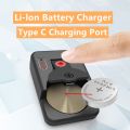 Type C Rechargeable Button Battery Charger For LIR1025 LIR1220 LIR1254 LIR1620 LIR1632 LIR2016 LIR2025 LIR2032 LIR2430 LIR2450. 