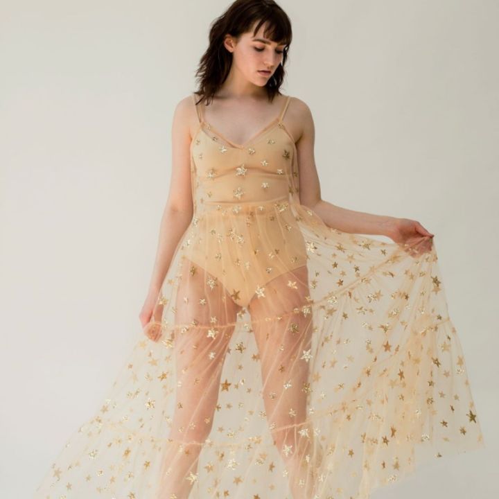 Star%20Print%20Beach%20Ankle-Length%20Spaghetti%20Strap%20Dress%20Women%20Summer%20Sleeveless%20V-neck%20Vestidos%20Female%20Lace%20Mesh%20Shirring%20Dresses%20-%20Image%206