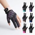 Portable Left Hand Billiards Glove Elastic Non Slip Billiard Training Gloves Breathable Three Fingers Glove Fitness Accessories.