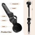 Reusable Leakproof Coffee Gram Scoop Kitchen Protein Powder Measuring Spoon Milk&Supplements Sliding Spoon for Bar Gym Travel. 