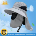Unisex Summer Sun Hat UV Protection Bucket Cap with Neck Flap Outdoor Hunting Fishing Hiking Camping Fisherman Hat. 