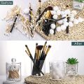 1/2/3 Pack Plastic Cotton Swab Ball Pad Holder, 10 Oz Bathroom Organizer, Qtip Apothecary Jar Clear Container Dispenser. 