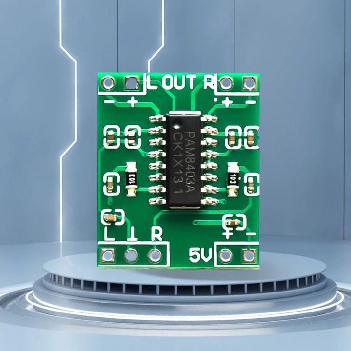 PAM8403 3W+3W Mini Audio Amplifier Board, 5V Stereo Amplifier Module, Compact Digital Power Amplifier