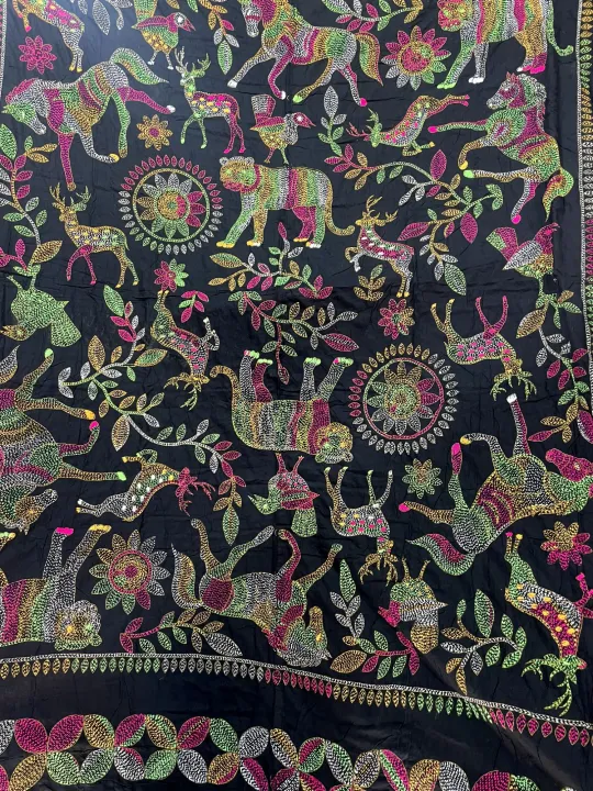 Home%20Made%20Nokshi%20katha%20king%20size%205%20feet%20by%206%20feet%20cotton%20febrices%20-%20Image%204