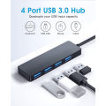 USB Hub,USB Splitter for Laptop,Multiport USB 3.0 Hub Port Expander Fast Data Transfer 4 Port Windows PC Mac Printer Mobile HDD. 