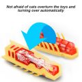 Funny Electric Bugs Catnip Toy Automatic Tunnel Mini Robot Bug Vibration Insect Toys For Cats Battery Operated Cockroach Ladybug. 