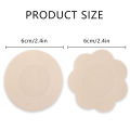 Disposable non-woven fabric breast patch, breathable invisible chest patch nipple cover dew point protection.