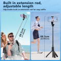 AXNEN L21 Phone Selfie Stick Cellphone Tripod with Extension Rod Bluetooth Remote Control for Android IOS Smartphone Shoot Vlog. 
