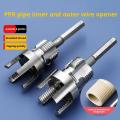 1/2'' 3/4'' PVC Pipe Threading Tool Metal Internal & External Pipe Thread Cutter DIY Plumbing Kit For Home Water Pipe Repair. 