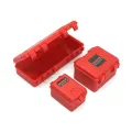 3pcs Rc 1:10 Decor Accessories Plastic Weapon Box For Axial Scx10 Tamiya Cc01 Traxxas Trx-4 D90 D110 90046rc Car Truck Screw Box. 