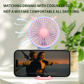 Cartoon Ear Mini Handheld Fan with Light – 3-Speed Summer Kids Electric Fan & Activity Gift | USB Rechargeable.