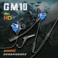 Gm10 earphones online learning gaming headphones noise canceling gaming headphones HD good sound with mic talking crisp. 