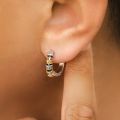 Thai Silver Creative Design Hoop Earrings for Women Men Metal Chunky Huggies Hiphop Party Jewelry Gifts.