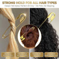 New Large Safety Pin Hair Clip Metal Hair Pins Personalized Headpiece Funny Hairs Stick Pins For Laundry Blanket Key Rings. 