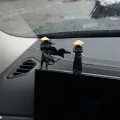 2PCS Automobile Pendants Creative Elegant Swordsman Car Center Console Display Screen Car Interior Decorations Rearview Mirror. 