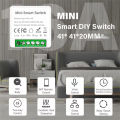 ZigBee or WiFi Smart Switch Module 16A/20A Mini Relay Breaker Smart Home Automation Works with Tuya Alexa. 