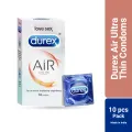 Durex Air Ultra Thin Condom 10pcs Pack Condom for Men | Made In India. 