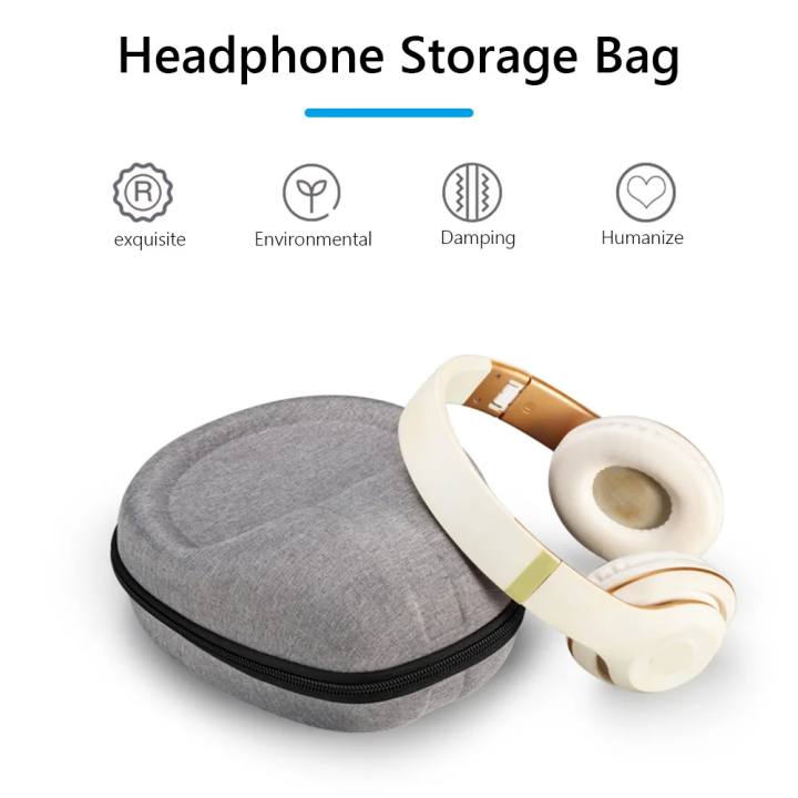 NEW%20Hard%20EVA%20Headphone%20Carrying%20Case%20Pouch%20with%20Hook%20for%20SONY%20WH-1000XM4/Audio-technica%20ATH-M50X%20Wireless%20Headset%20Accessories%20-%20Image%205