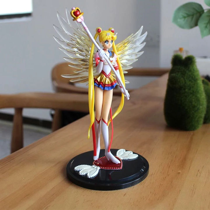 Hot Eternal Sailor Moon Tsukino Usagi Anime Figure Decoration Collection Doll Action Model Toys for Birthday 