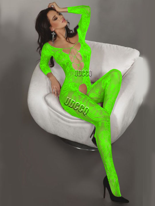 %E3%80%90New%20Arrivals%E3%80%91Lingerie%20woman%20Babydoll%20Catsuit%20Underwear%20Chemises%20Teddies%20garters%20Costume%20sleepwea%20Miniskirt%20fluorescent%20green%20sexy%20dress%20-%20Image%202